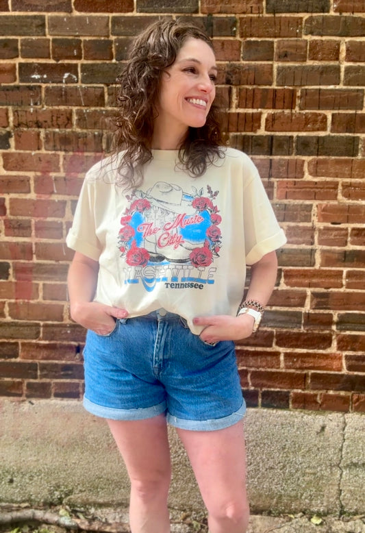 Music City Crop Tee